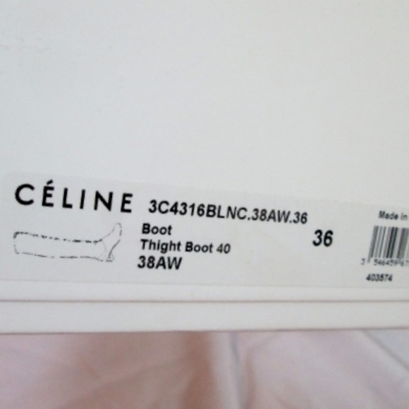 NEW CELINE PARIS Leather Thigh High Boot - Picture 2 of 8
